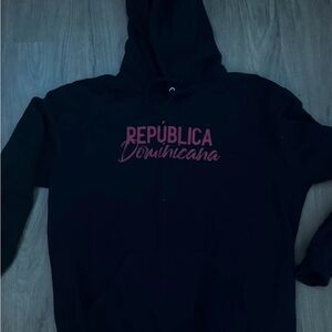 Black República Dominicana Hoodie